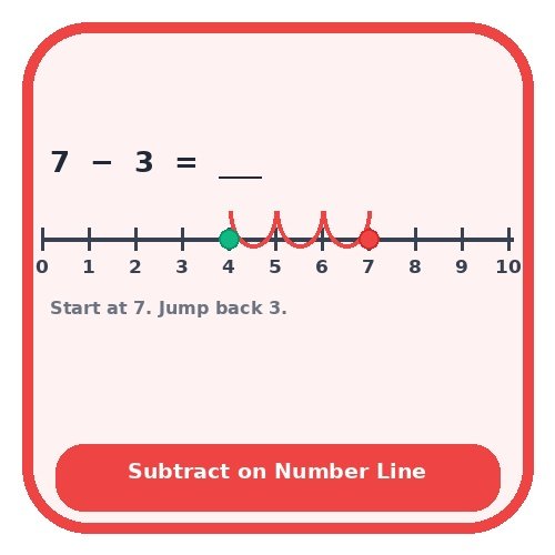Subtract Using a Number Line