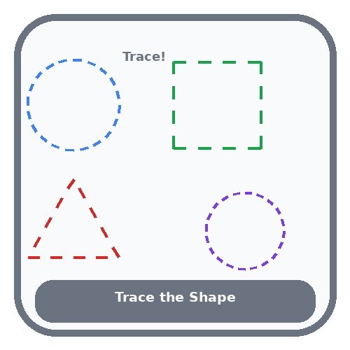 Trace and Write the Shape Name
